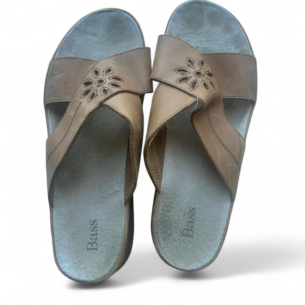 Tan‎ leather Bass & co. women's size 8 pharaoh sandals EUC